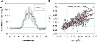 Re-estimation of the vertical sensible heat flux by determining the environmental temperature on a single-point tower measurement